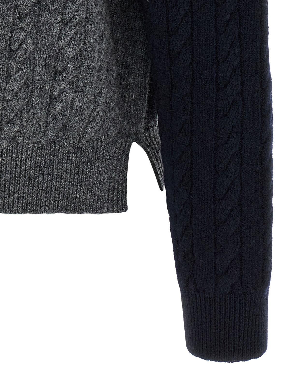 Ferragamo Women Color Block Braid Sweater