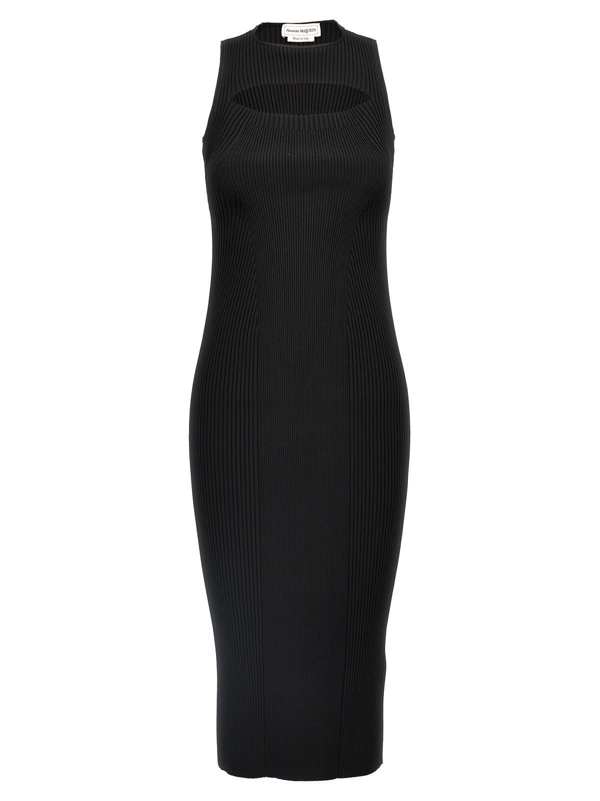 Mcqueen Women Ribbed Knit Dress