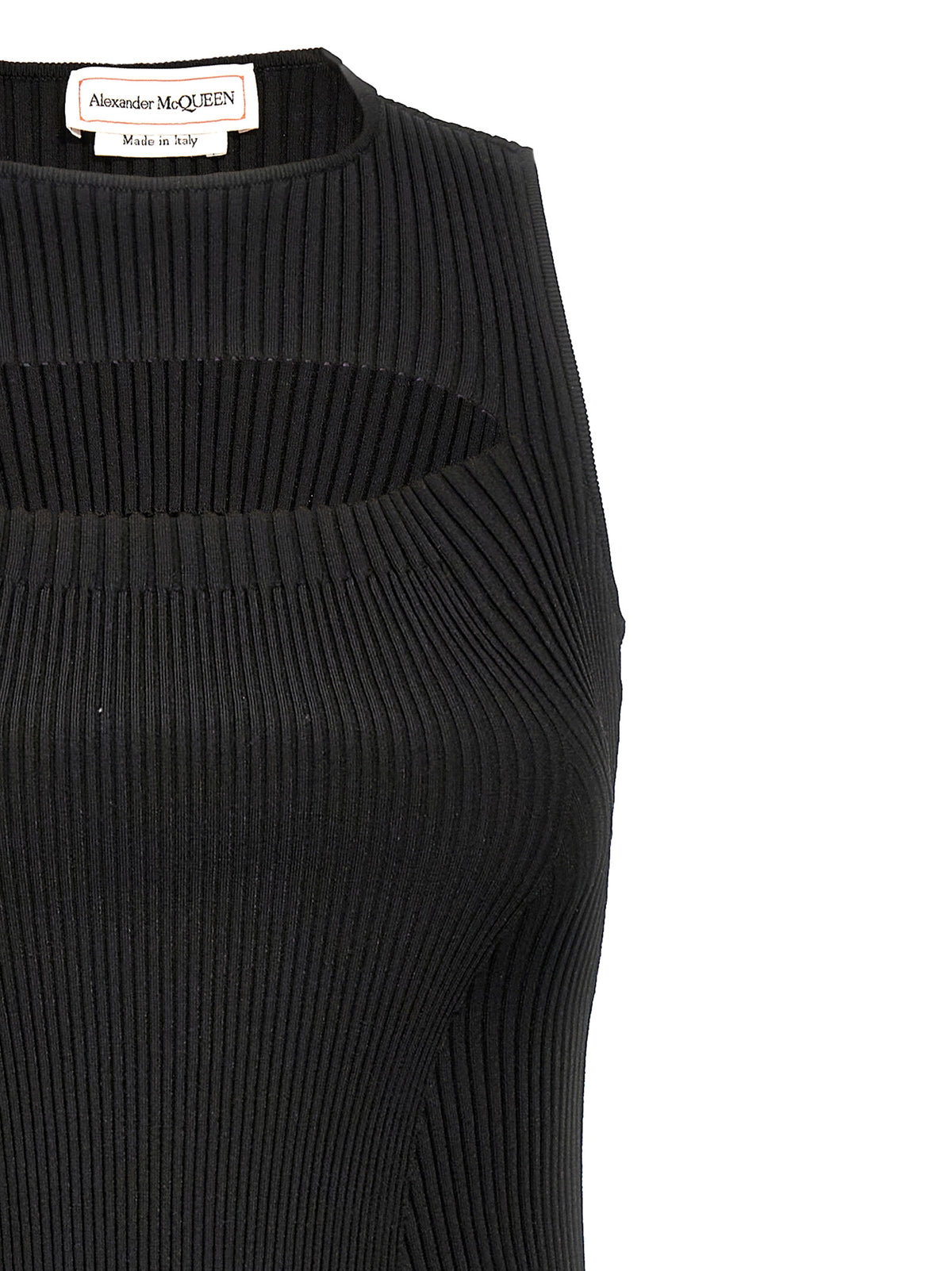 Mcqueen Women Ribbed Knit Dress