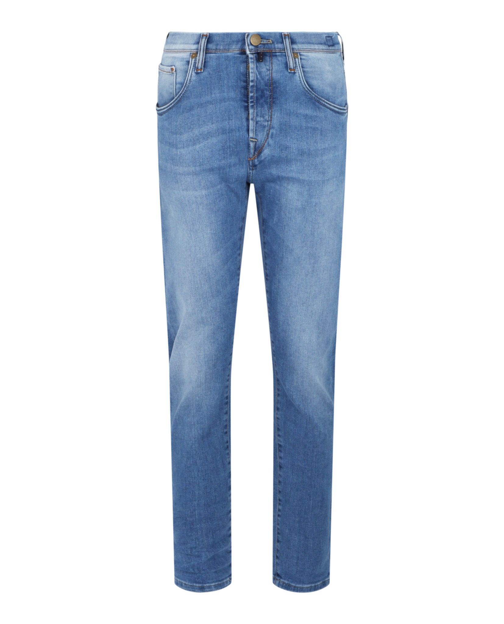 Slowear Mens Incotex Blue Division Tapered Denim Jeans