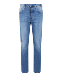 Slowear Mens Incotex Blue Division Tapered Denim Jeans