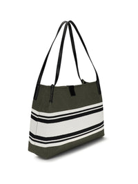 Balmain Women Medium Canvas And Leather Release Tote