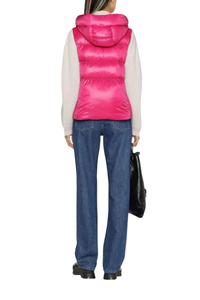 Herno Sleeveless Button - Front Gilet In Fuchsia