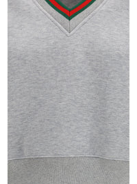 GUCCI Gucci Women Web Cotton Jersey Sweatshirt