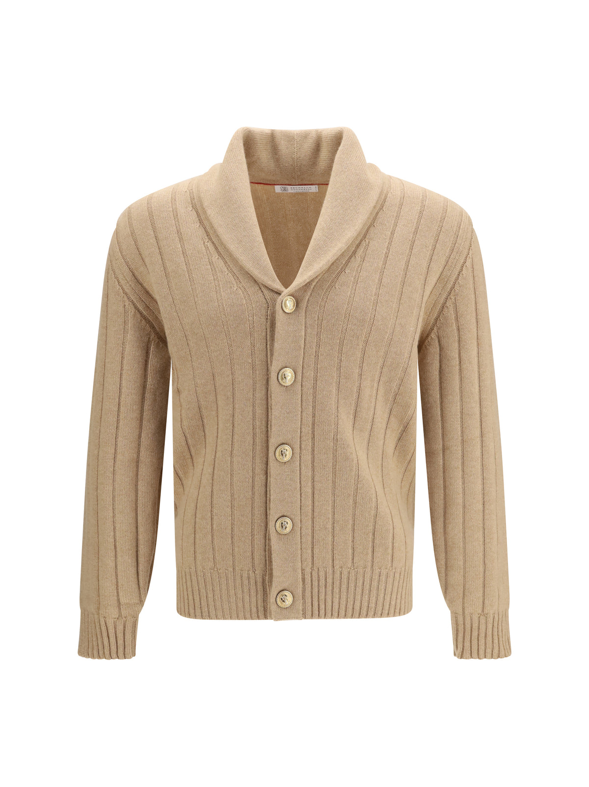 Brunello Cucinelli Men Ribbed Cashmere Cardigan