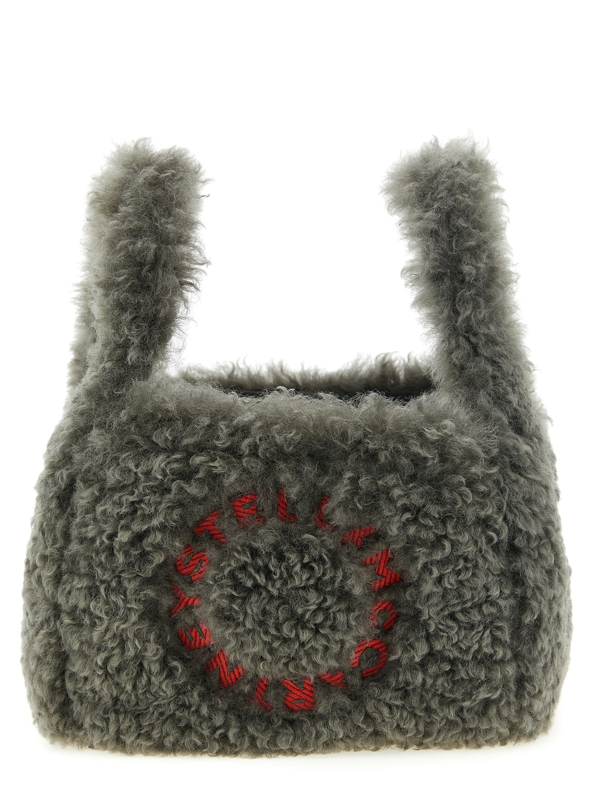 STELLA MCCARTNEY Stella Mccartney Women Shearling Logo Shoulder Bag