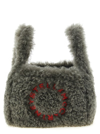 STELLA MCCARTNEY Stella Mccartney Women Shearling Logo Shoulder Bag