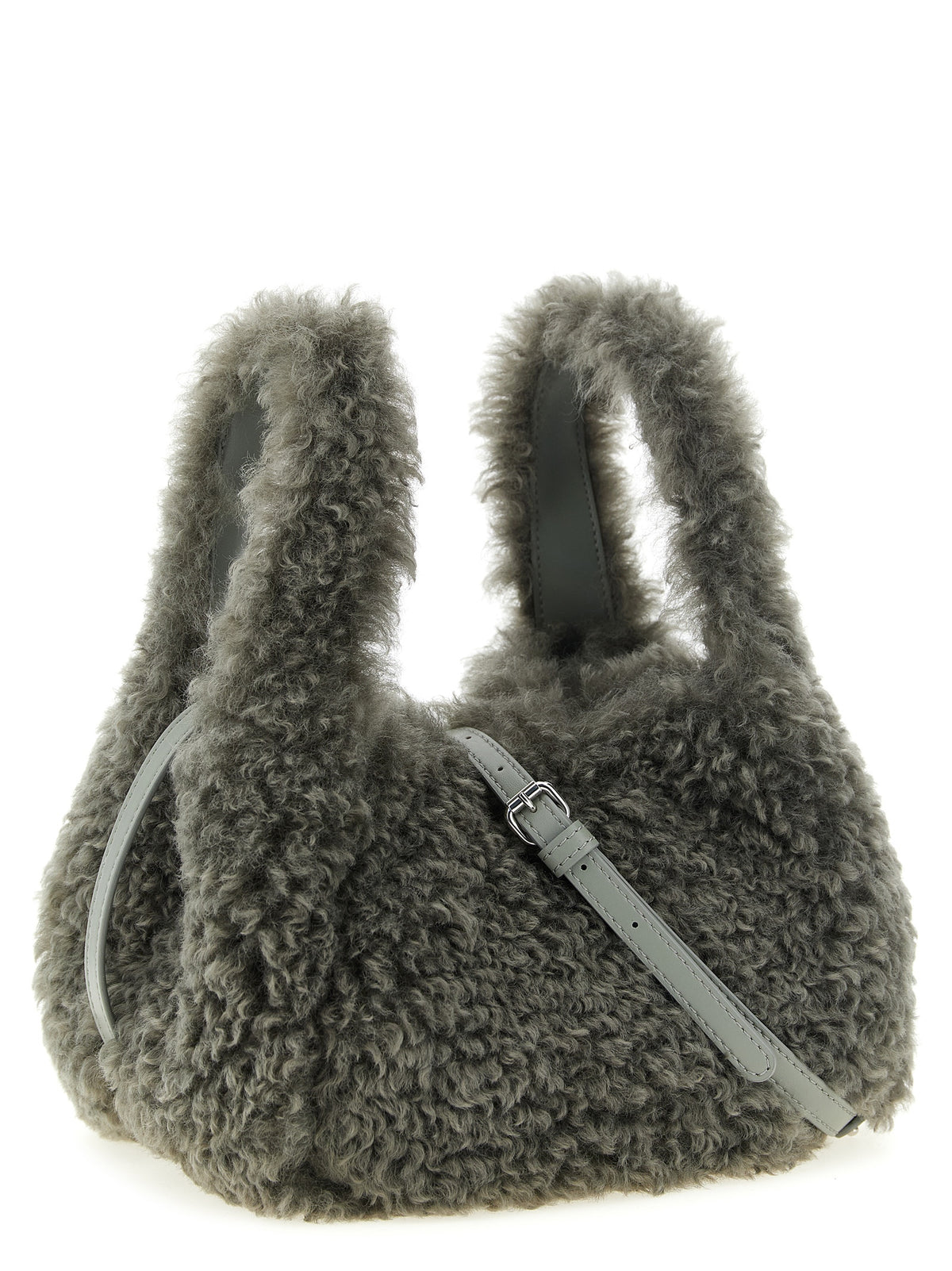 STELLA MCCARTNEY Stella Mccartney Women Shearling Logo Shoulder Bag