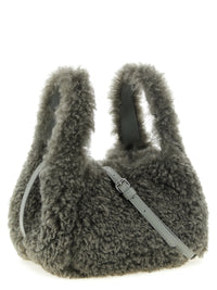 STELLA MCCARTNEY Stella Mccartney Women Shearling Logo Shoulder Bag