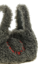 STELLA MCCARTNEY Stella Mccartney Women Shearling Logo Shoulder Bag