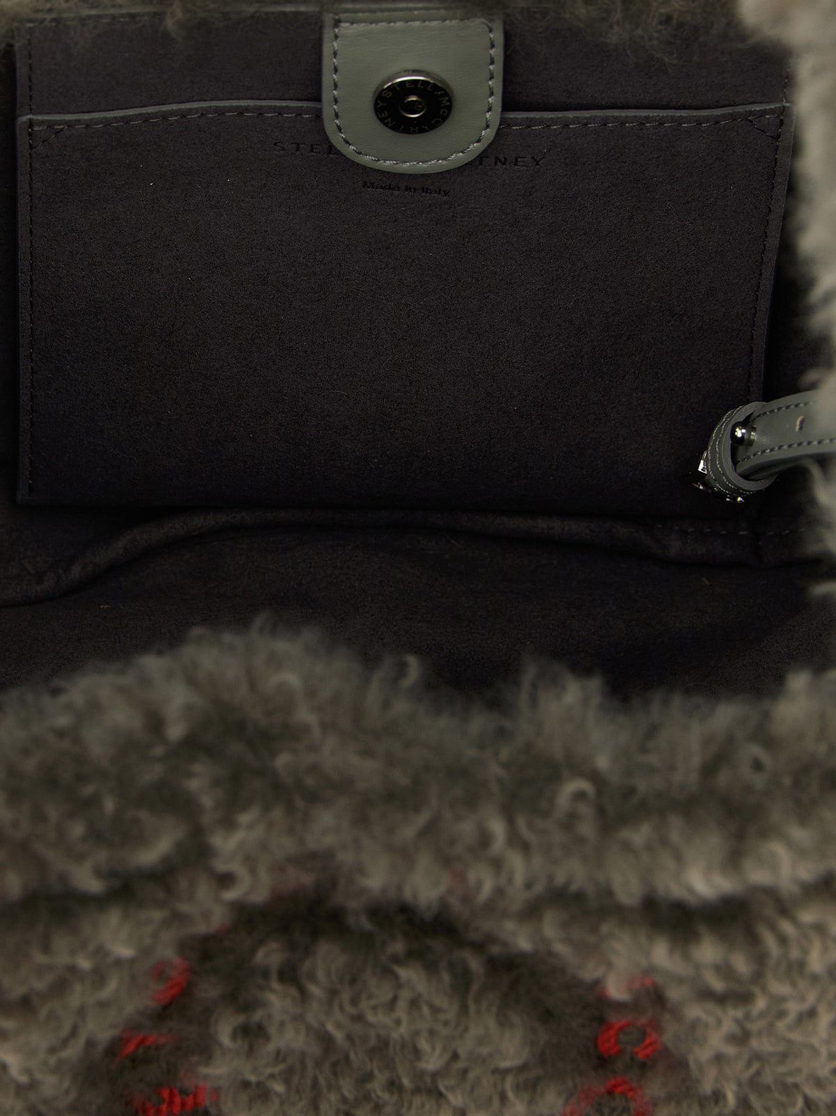 STELLA MCCARTNEY Stella Mccartney Women Shearling Logo Shoulder Bag