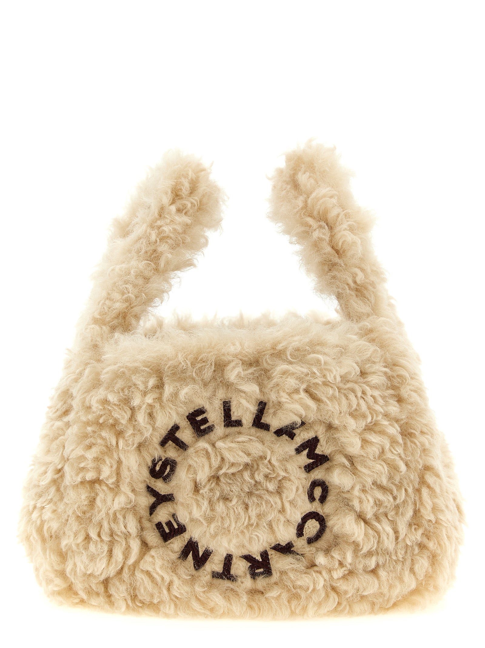 STELLA MCCARTNEY Stella Mccartney Women Shearling Logo Shoulder Bag