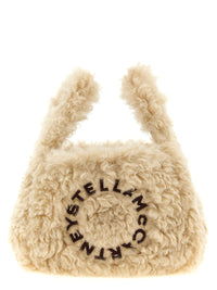 STELLA MCCARTNEY Stella Mccartney Women Shearling Logo Shoulder Bag