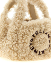 STELLA MCCARTNEY Stella Mccartney Women Shearling Logo Shoulder Bag
