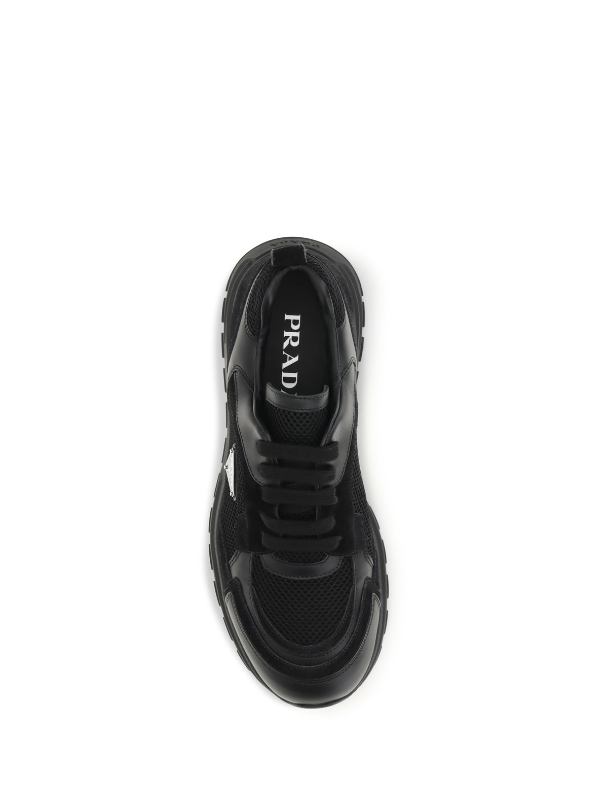PRADA Prada Men Prax Leather And Fabric Sneakers