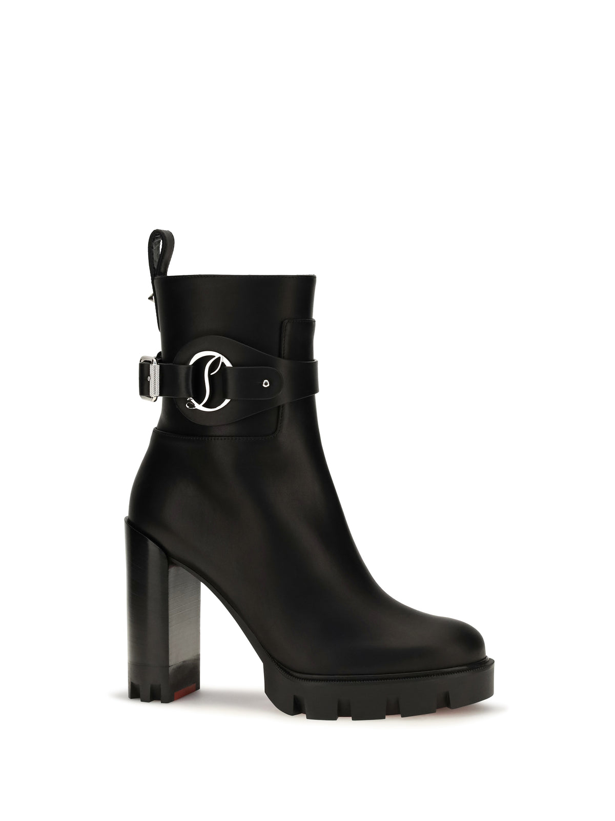 Christian Louboutin Women Dianouchette Lug Leather Ankle Boots