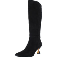 Leigh Womens Zipper Square Toe Knee-High Boots