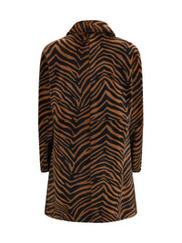 P.A.R.O.S.H. Women Leopard Print Coat