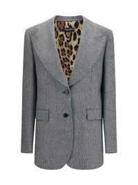 DOLCE & GABBANA Dolce & Gabbana Women Prince Of Wales Single Breasted Blazer