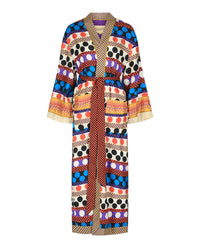 Valentino Valentino Womens Belted Printed Silk-Twill Robe Cover-Up