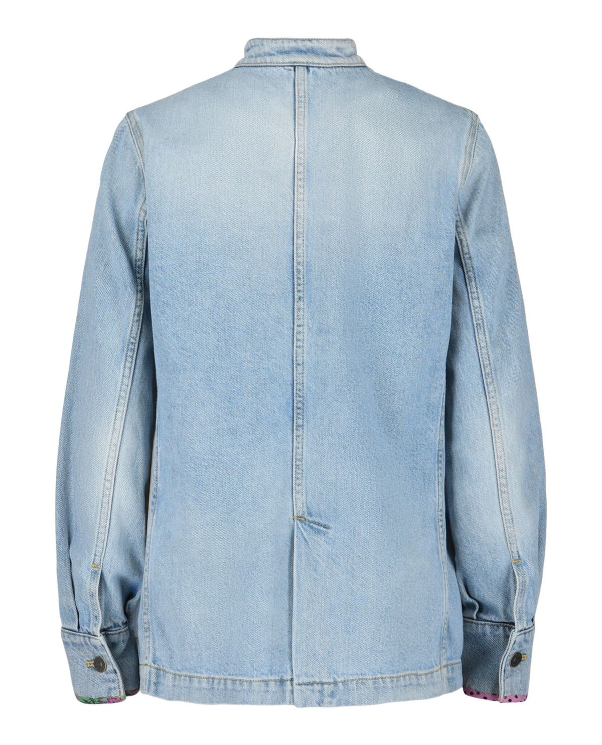 Valentino Valentino Womens Embroidered Trimmed Denim Jacket
