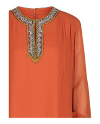 Valentino Valentino Womens Resort Embroidered Knee-Length Dress