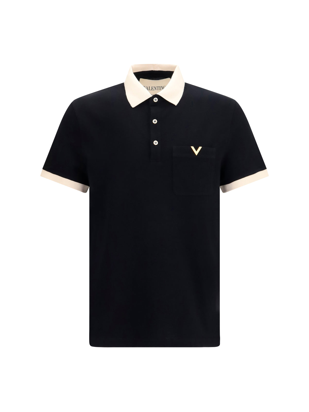Valentino Men Polo With Contrast Trims