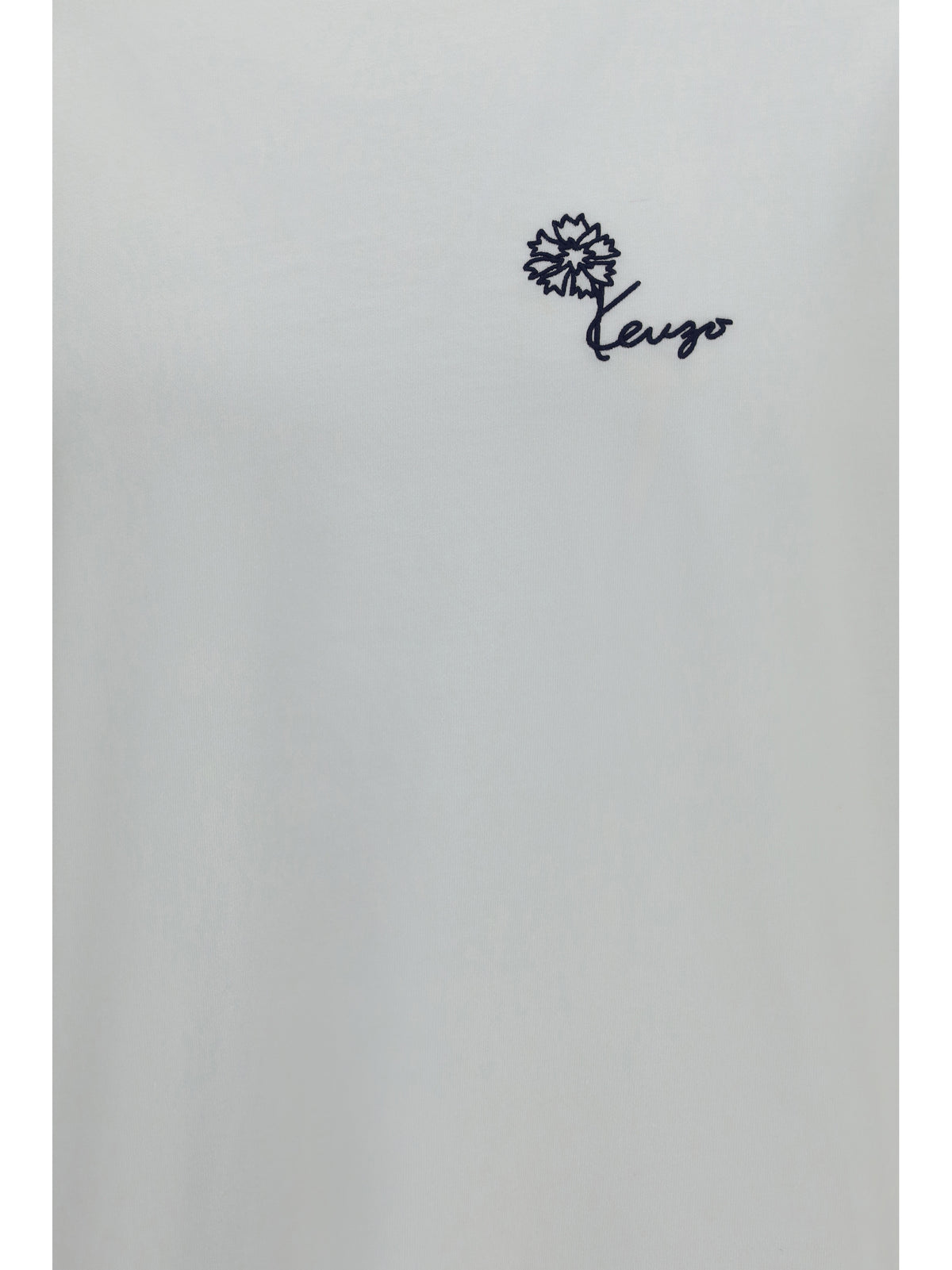 Kenzo Men Kenzo Tulip Embroidered Cotton T-Shirt