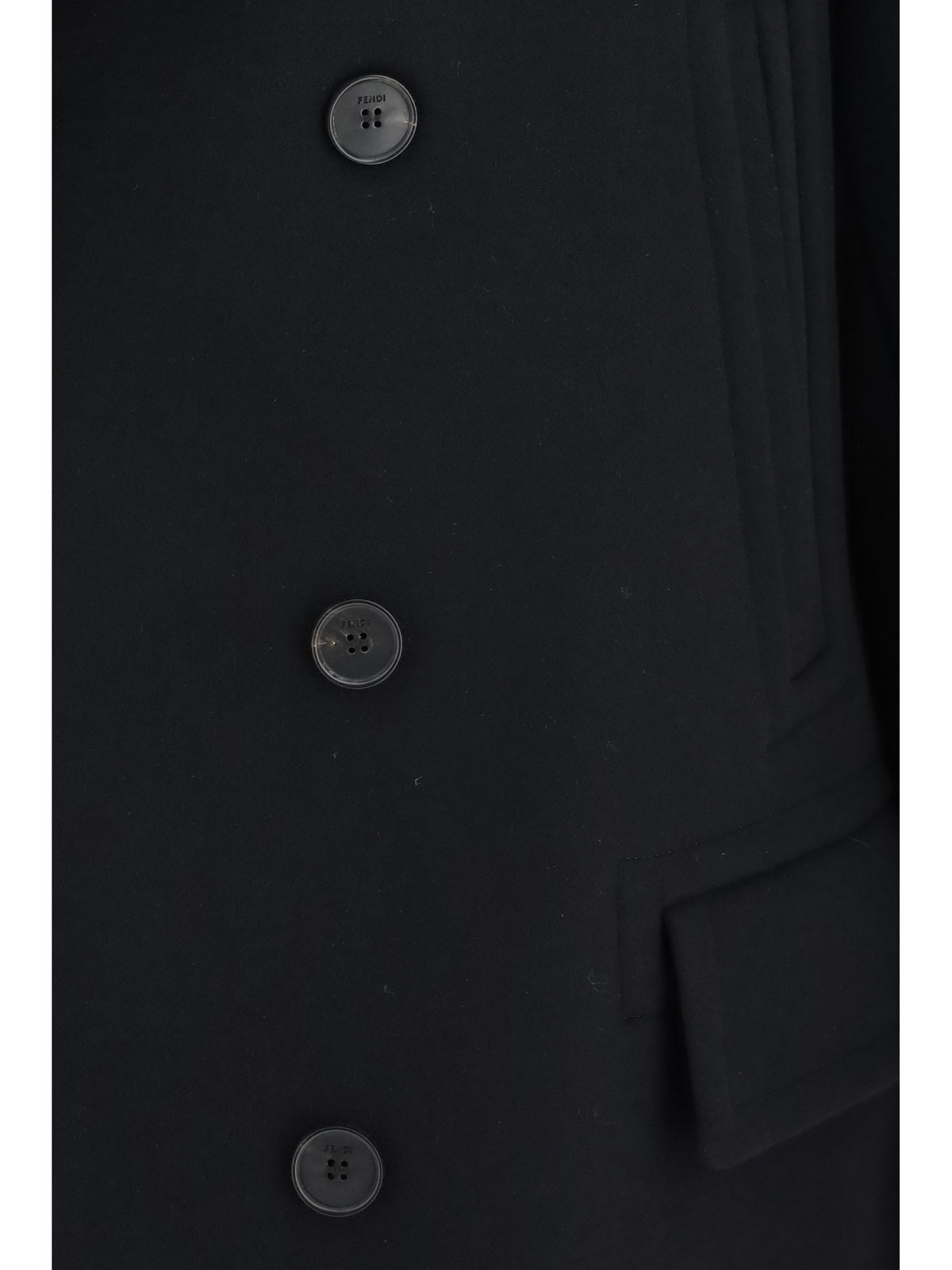 FENDI Fendi Men Wool And Angora Coat