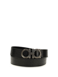 FERRAGAMO Ferragamo Men Reversible Gancini Leather Belt