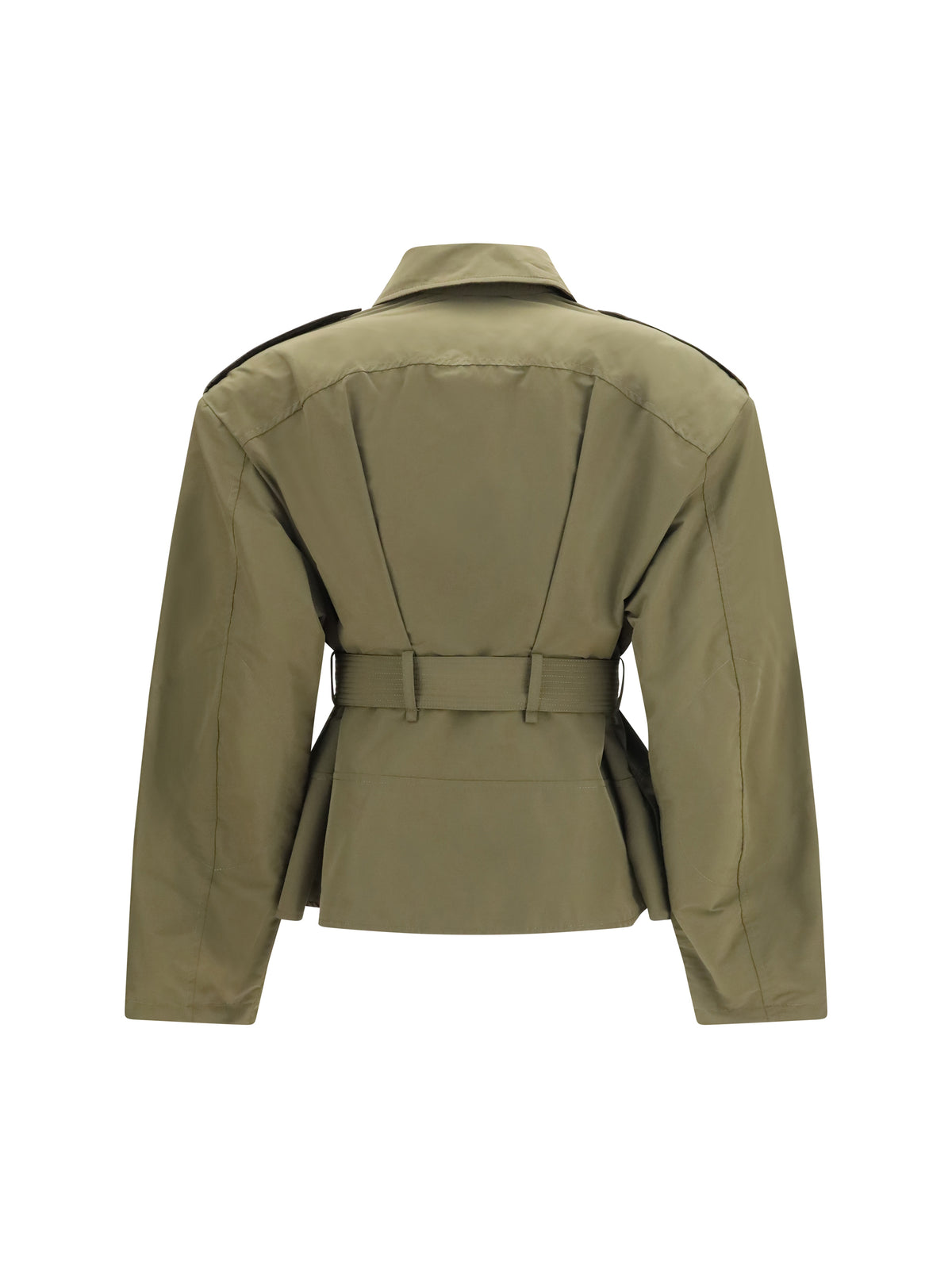 ALEXANDER McQUEEN Alexander Mcqueen Women Cropped Belted High-Neck Jacket