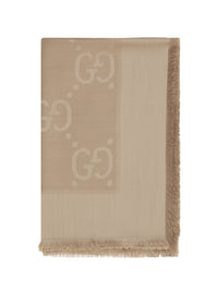 Gucci Women Scarf In Wool And Silk