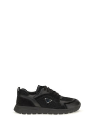 PRADA Prada Men Prax Leather And Fabric Sneakers