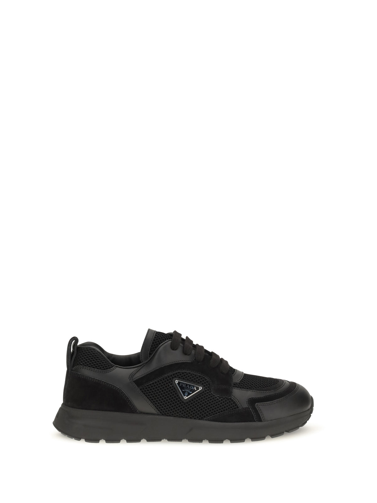 PRADA Prada Men Prax Leather And Fabric Sneakers