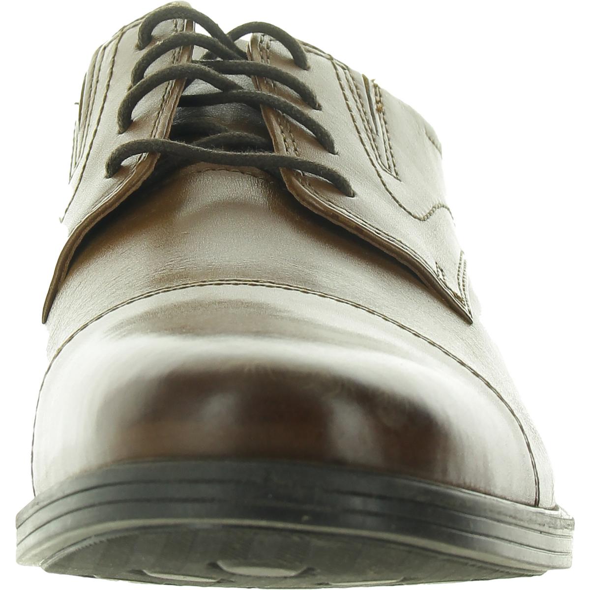 Mens Laceless Leather Oxfords