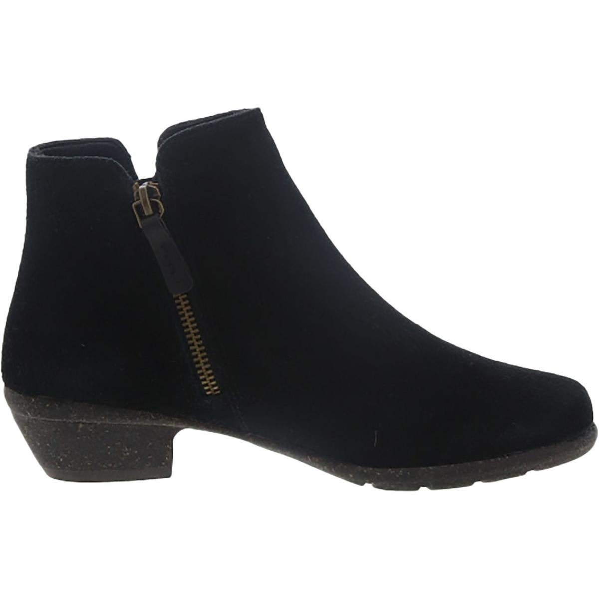 Wilrose Frost Womens Leather Zip Up Ankle Boots