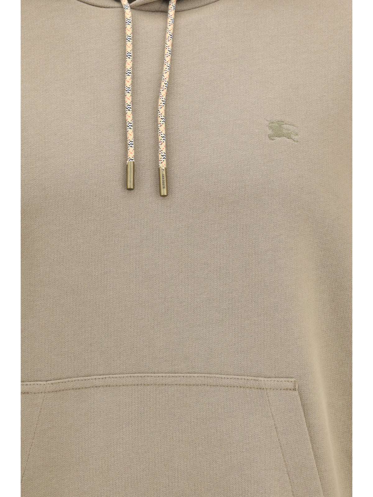 BURBERRY Burberry Men Check Hoodie With Drawstrings