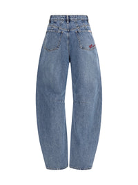 SELF-PORTRAIT Self-Portrait Women Barrel Leg Jeans