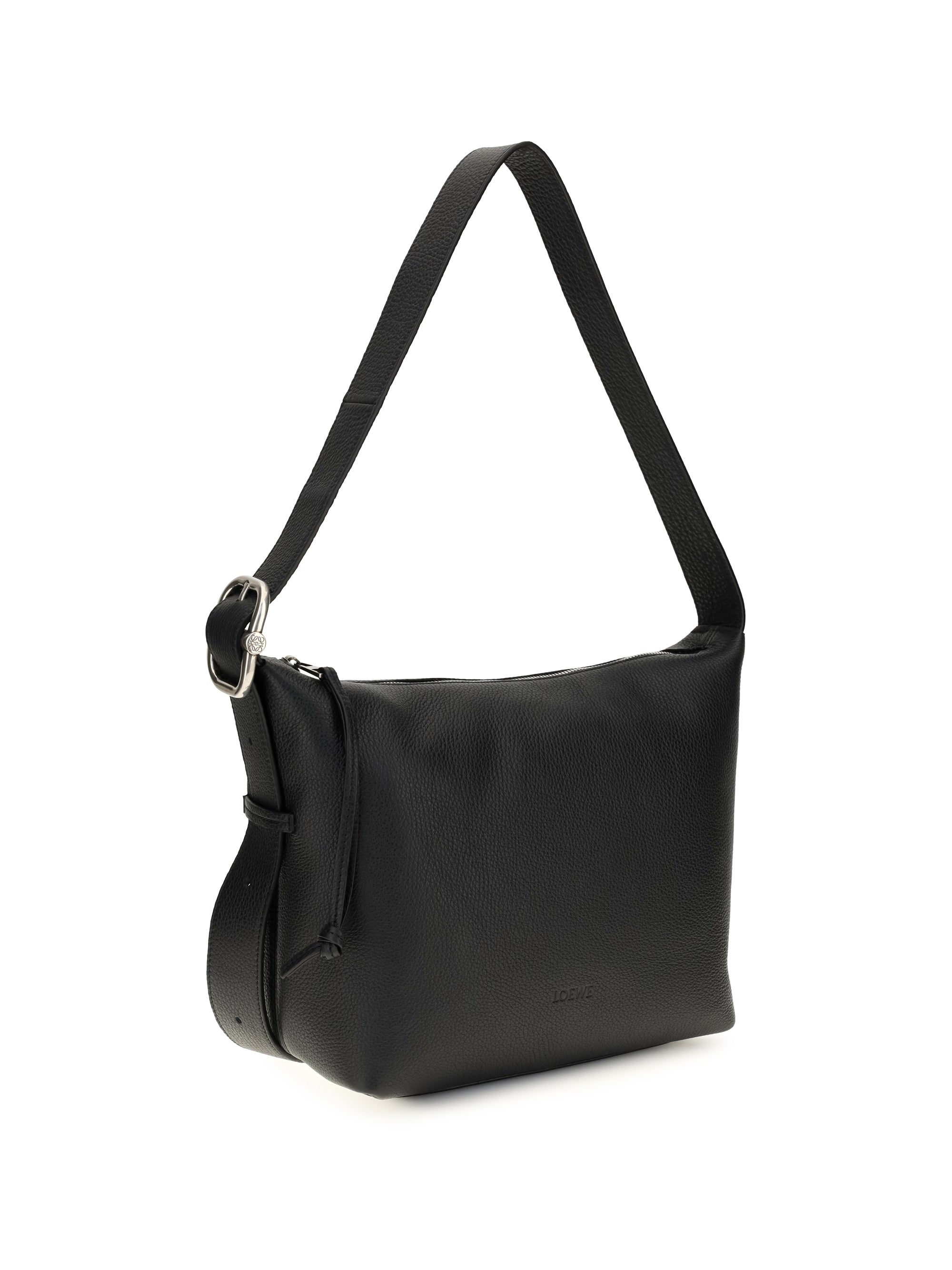 Loewe Men Medium Loop Hobo Bag In Grained Calfskin