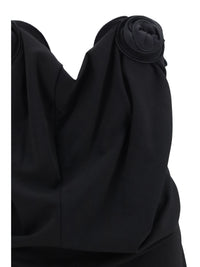MAGDA BUTRYM Magda Butrym Women Draped Dress With Sculptural Floral Details