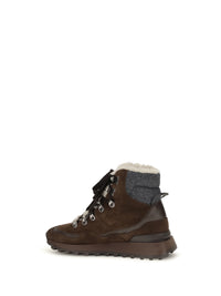 BRUNELLO CUCINELLI Brunello Cucinelli Women Suede Lace-Up Ankle Boots