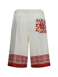 DOLCE & GABBANA Dolce & Gabbana Men Maiolica Print Jacquard Twill Shorts