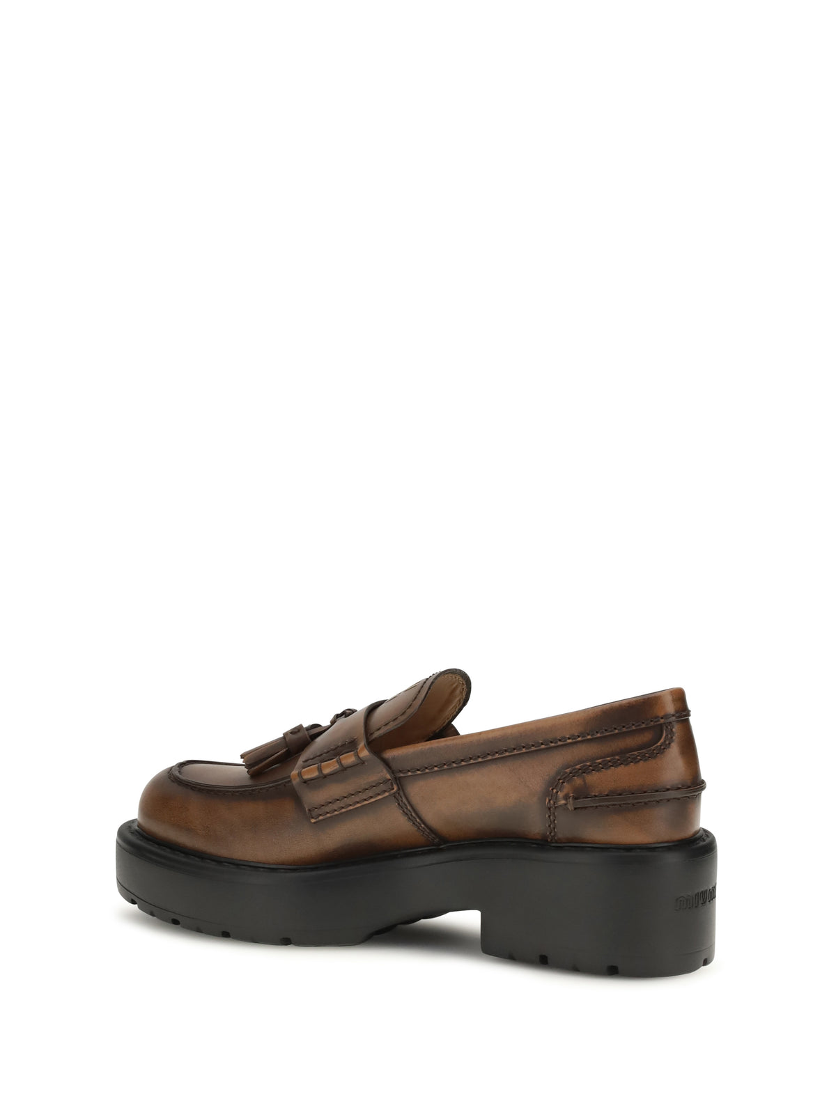 Miu Miu Women Smooth Leather Tassel Loafers