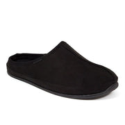 Wherever Mens Faux Suede Knit Trim Mule Slippers
