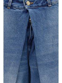 Balmain Women Barrel Denim Jeans
