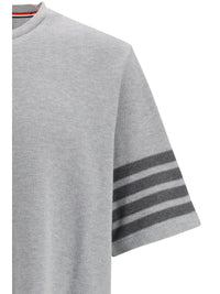Thom Browne Men Textured Cotton Piqué T-Shirt