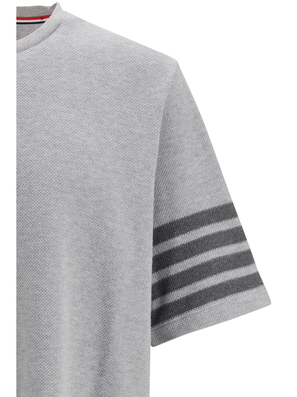 Thom Browne Men Textured Cotton Piqué T-Shirt