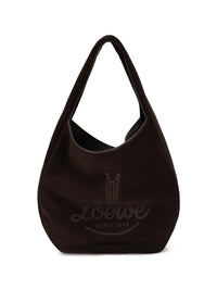 LOEWE Loewe Men Roomy Suede Calfskin Hobo Shoulder Bag