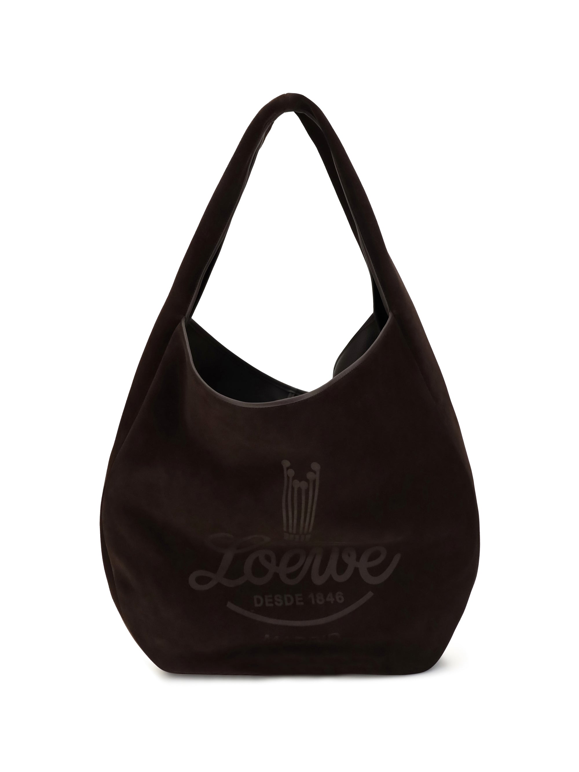LOEWE Loewe Men Roomy Suede Calfskin Hobo Shoulder Bag