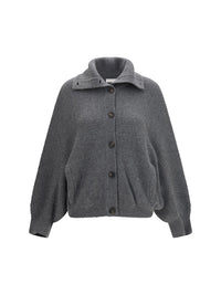 Brunello Cucinelli Women High Neck Cashmere Cardigan
